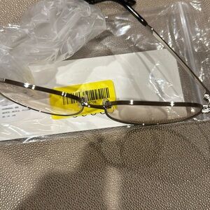 Gucci sunglasses silver frame brand new